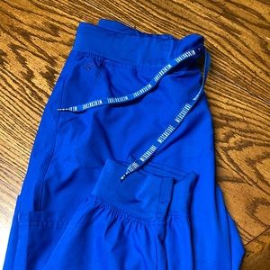 EUC MedCouture scrub pants in royal blue